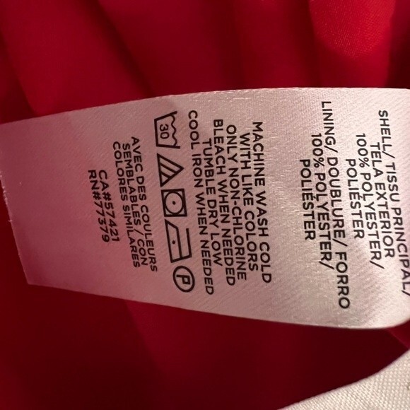 Ann Taylor Red Dolman Sleeve Dress w/belted flare. New with tags. M Petite - Picture 4 of 7